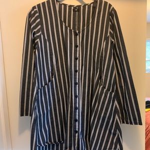 Cotton Striped Shirt/Tunic